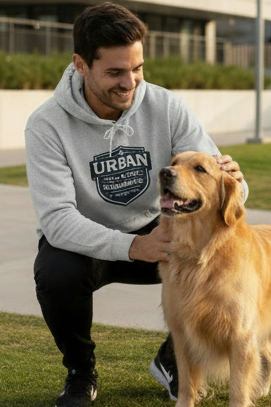 Urban Threads Co. Heritage Badge Rescue Hoodie