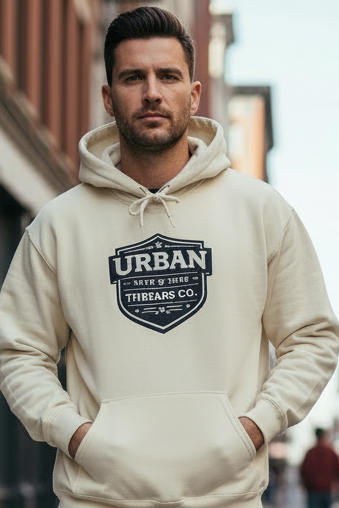 Urban Threads Co. Badge Hoodie